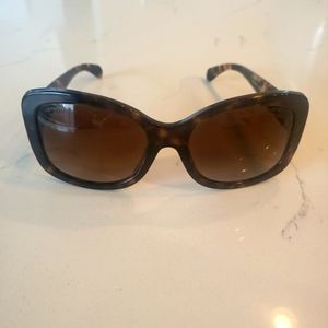 Chanel Rectangle Tortoise Sunglasses